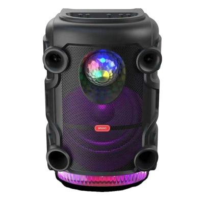 China LED Flashing Light Trolley Speakers Best MBA Professional 12 Inch Active Speaker Trolley Speaker With Disco Light for sale