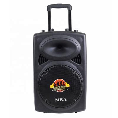 China LED flashing light design 15 inch active karaoke cart speaker ktv classic professional mini mini karaoke box for sale