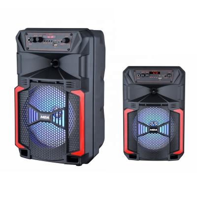 China 8 Inch Private Model BT MBA DJ Portable Speaker Instant Light Wireless Party Best Selling Power Speakers With Handle for sale