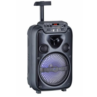 China LED Flashing Light 8 Inch Wireless Active Speaker System Professional Speaker for sale