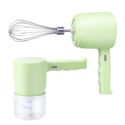 China Multifunctional Home Use Two In One Multi Function Egg Beater Portable High Speed ​​Mixer Electric Food Chopper for sale