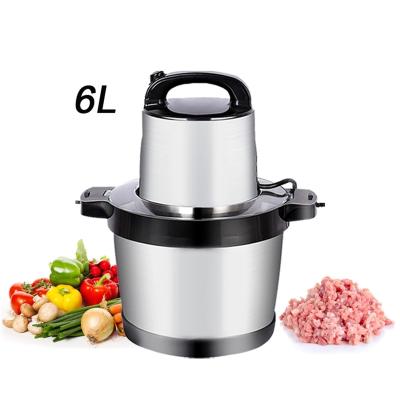 China 1500W 6L Commercial Food Grinder Chopper Meat Mixer Mincer Electric Vegetable Chopper for sale