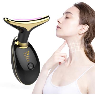 China Electric Anti-Puffiness Neck Face Massager Neck Skin Lifting Firming Wrinkle Removal Machine Device For Neck Facial Skin Care for sale