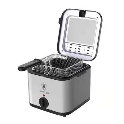 China Electric Household Stainless Steel Oil Cooker 2.5L High Speed ​​Easy Clean Electric Fryer for sale