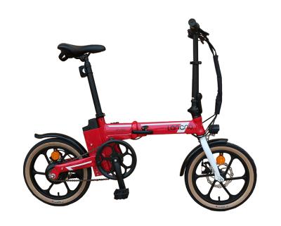 China 2020 aluminum alloy new products 16 inch alloy folding electric bike connection lightweight battery box for sale