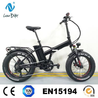 China Cheap 20 inch aluminum alloy mini fat adult tire folding electric motor bike 48v 250w for sale