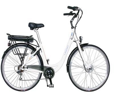 China Aluminum Alloy Factory Wholesale 28 Inch Alloy Lady Electric Bicycle Electric City Bike Cheapest Type for sale