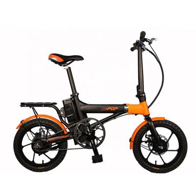 China Aluminum alloy Front Folding Electric Bike Mini Electric Bicycle New Style 16 inch alloy mini for sale