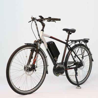 China Aluminum alloy 100km chain electric city bike for tall man with bafang mid drive 28 motor for sale