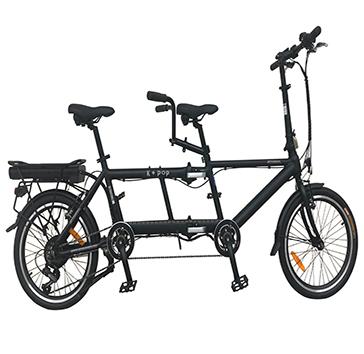 China Aluminum Alloy Tandem Electric Bicycle 20 Inch Family Relax Big Bike Riding Power for sale