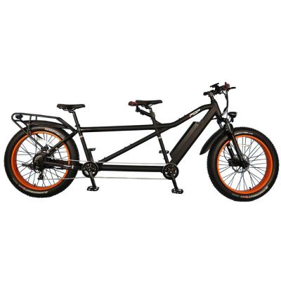 China Fat Bike 26 Inch 48V 750W Aluminum Alloy Electric eBike Electrica E Bicicleta Tandem Bike With Semi-hidden Lithium Battery for sale