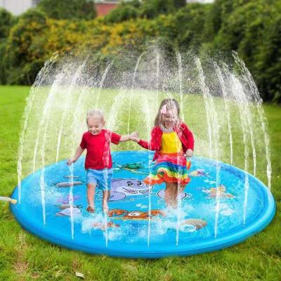 China Amazon Factory Hot Selling Portable Floating Water Game Mat Toys Sprinkler Splash Pad Water Entertainment For Kids for sale