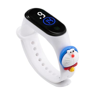 China New children's meter 4LED waterproof watch automatic date doll wristwatch cartoon primary school electronic plastic contact students wholesal for sale