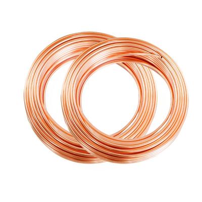 China Cheap state price copper pipe 1/4 or air refrigerator 3/8 thin chrome copper pipe tubing copper pipes maksal for sale