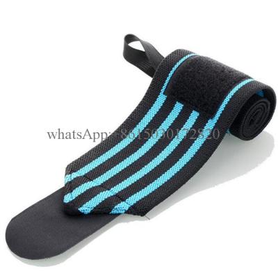 China Weightlifting Elastic Custom Wrist Wraps Straps For Gym Fitness for sale