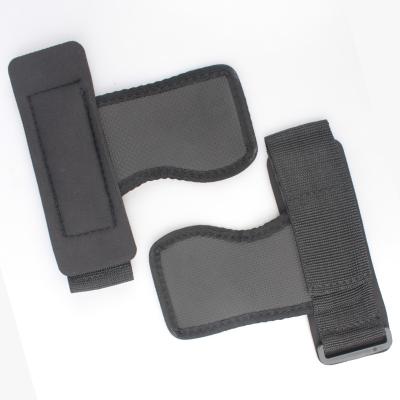 China Non Slip OEM ODM Plam Grip Weight Lifting Rubber Grip Lifting Straps With Rubber Palm for sale