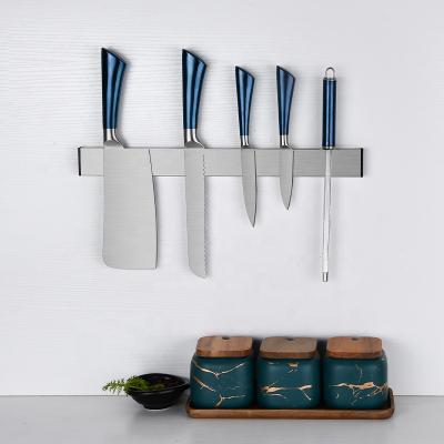 China Viable Hot Selling Kitchen Knife Block 304 Stainless Steel Knife Magnetic Strip Knife Magnetic Holder for sale