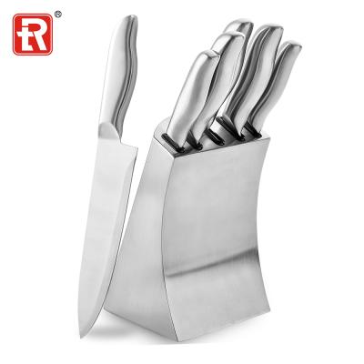 China Viable Hot Selling Good Quality Kitchen Tool Knife Set In Stainless Steel 6PCS Kitchen Knife Set for sale