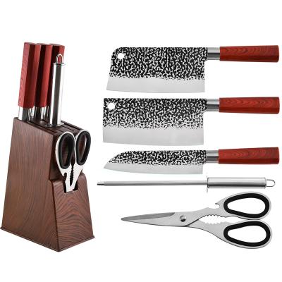 China RUITAI Prestige 6Pcs Newest Viable Kitchen Knife Cutlery Elegant Steel Kitchen Knife Block for sale