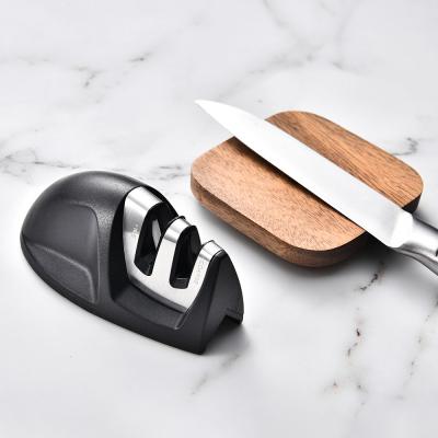 China Low MOQ Sustainable Black Diamond Customized Tungsten Knife Sharpener Pro Whetstone Knife Stainless Knife Sharpening for sale