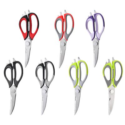 China Home Kitchen Multifunctional Poultry Shear Seafood Cutter Crab Stainless Steel Kitchen Scissors With Sheath for sale