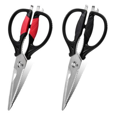 China Modern practical stainless steel universal utility scissors and heavy duty kitchen scissors for kitchen shears for sale