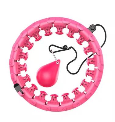 China Fat Burning Portable Detachable Plastic Fitness Ring ABS Smart Weighted Polynesian Circle Dance For Adults for sale