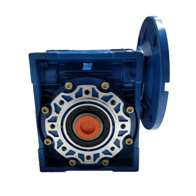 China Hotels Shaft 28mm Worm Gear Reducer NRV75 Worm Gearbox NMRV75 Gear Motor For 3 Phase AC Motor for sale