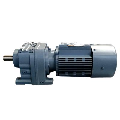 China Building Material Shops R Series 30hp Bevel Gear Reducer Motor R37 Helical Gearbox for sale