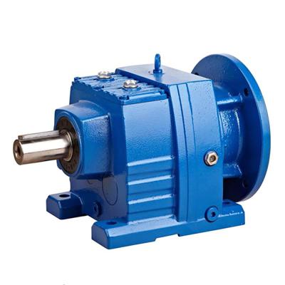 China Construction Material Stores 1500rpm Input Gear Reducer RX57 RF57 R57 Helical Auger Gearbox With Motor for sale