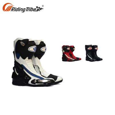 China Durable Mens Leather Gear Bikes Motorcycle Boots Racing Motorcycle Shoes for sale