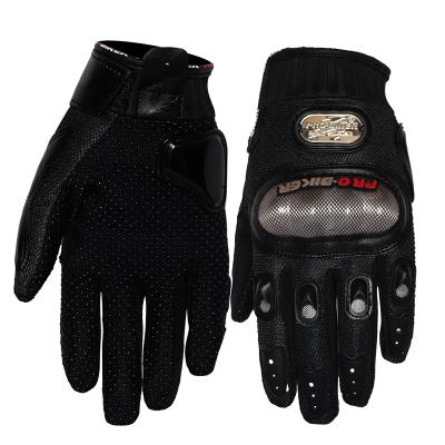 China Touch Screen Motorcycle Gloves Gears Breathable Gloves MCS-01A Full Finger Protector Non-slip Gloves for sale