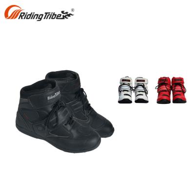 China Flexible Mens Leather Motorcycle Boots Made In Thailand Man Motorcycle Shoes for sale