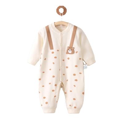 China Wholesale unisex/unisex pure boneless baby crawling suit cartoon baby onesie spring and autumn cotton baby clothes for sale