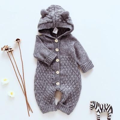 China 2022 anti-shrinkage hot new baby clothes baby clothes sets hooded long-sleeved hooded onesie, long-sleeved onesie for sale