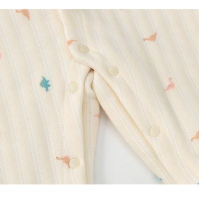 China Soft cotton baby clothes and three-layer comfortable warm baby long sleeve onesie baby crawling clothes in stock for sale