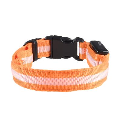 China Padded LED Lighting Collar LED Reflective Flashing Dog Collar for sale