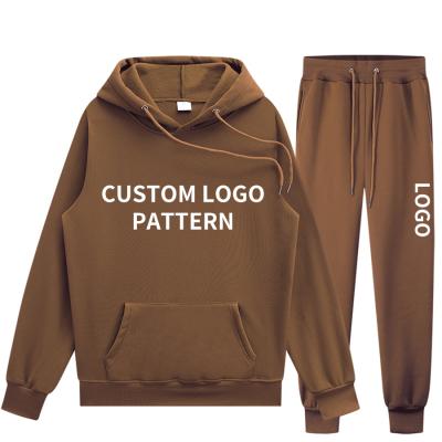 China 2 Piece Sweatsuit Hoodies Set Breathable Unisex Oversized Jogger Custom Logo for sale