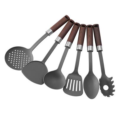 China Stocked Bpa Free Silicone Cookware Cookware Set With HandleSkimmer Solid Stainless Steel Pocket Turner Slotted Turner Solid Spoon for sale