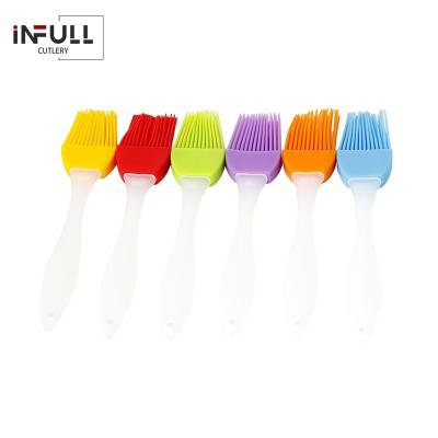 China Sustainable Silicone Basting Pastry Brush Oil Brushes For Cake Bread Butter Baking Tools Kitchen Safety BBQ Brush for sale