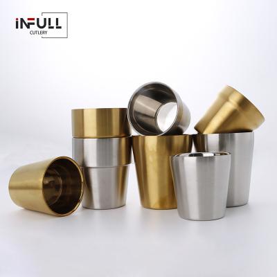 China Viable Pint Mugs Stainless Steel Stackable Pint Cup Tumblers For Travel Metal For Drinking Outside Reusable Steel Cups for sale