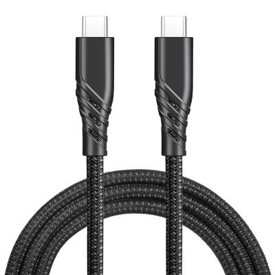 China Aluminum Alloy Housing USB-C OTG USB3.1 Gen2 C Cable Braided Fast Charging Type USB C Cable Nylon Cord Palladium 60W USB C Cables for sale