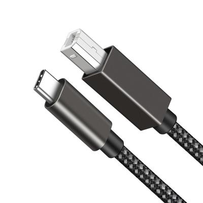 China Scanner USB C Printer Cable Nylon Aluminum Alloy Shell Type C To Type B Printer Cable for sale