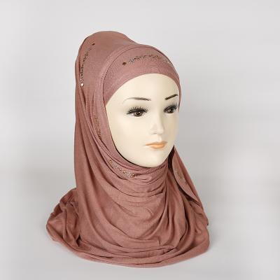 China Wholesale Soft Smooth Pure Color Fashion Feeling Muslim Hijab Scarf 70*170cm Tank Top Scarf for sale