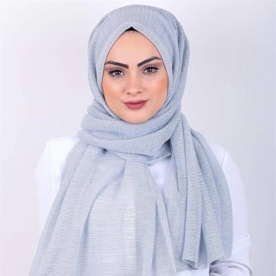 China Muslim Scarf Dubai Sjaal Women's Hijabs Fashion Feeling Gold Sliver Glitter Soft Shiny Polyester Custom Made Soft Shimmer Muslim Scarf for sale