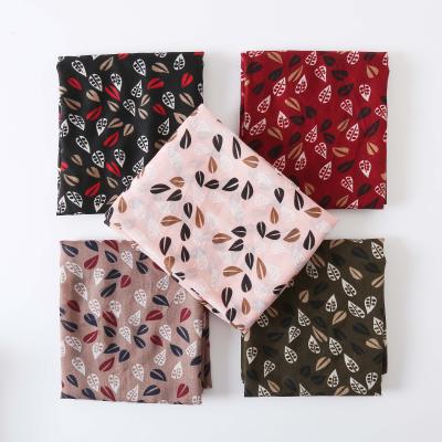 China Soft Hot Selling Custom Fashion Printed Beautiful Spring Summer Design Fancy Polyester Muslim Hijab Scarf for sale