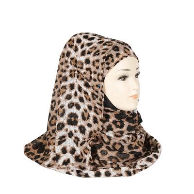 China Wholesale leopard print fashion leopard print special fabric and fashion design leopard polyester muslim hijab scarf for sale