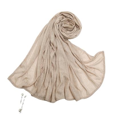 China With Water Drill 70*170 Cm/70*180cm Unique New Arrival Plain Stripe Texture Women Custom Shiny Hijab Stone Knitted Scarf Cotton Hijabs for sale