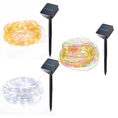 China Special Solar Garden Clearance String Lights 200LED Copper Wire Lights 22m Christmas Wedding Decoration Fairy Lights Full of Stars for sale