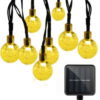 China Outdoor LED Curtain Light Christmas Decoration LED Drop Party Bubble Ball Light AC LED Solar Garden Stage Fairy Lights String Curtain LED Garland Lights for sale